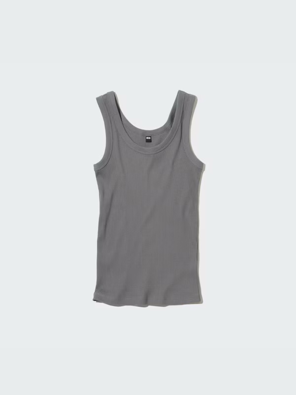 Uniqlo Women's Ribbed Tank — Gray